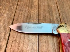 Remington Red Bone Canoe with Gold Plated Scrolled Bolsters, Beautiful! Remington Red Bone Canoe with Gold Plated Scrolled Bolsters, Beautiful!