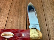 Remington Red Bone Canoe with Gold Plated Scrolled Bolsters, Beautiful! Remington Red Bone Canoe with Gold Plated Scrolled Bolsters, Beautiful!