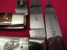 3 Bulldog Brand Knives 2000 YR. 3 Bulldog Brand Knives 2000 YR.