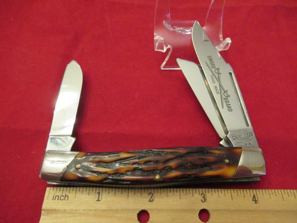 Camillus Sword Brand Stag Delrin Stockman Pattern # 89 Camillus Sword Brand Stag Delrin Stockman Pattern # 89
