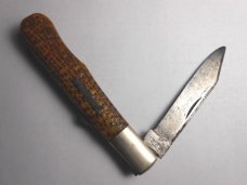 Vintage Northfield UN-X-LD Peach Seed Lockback Knife Vintage Northfield UN-X-LD Peach Seed Lockback Knife