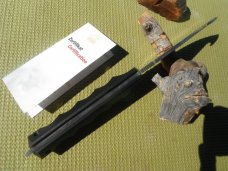 Rare Puma Huntac fixed blade German knife knives 132001 Sheath & Org Box paper New Old Stock NOS/NIB Rare Puma Huntac fixed blade German knife knives 132001 Sheath & Org Box paper New Old Stock NOS/NIB