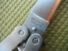 vintage 1980's valor silver dragon stainless drop point balisong butterfly knife made in japan