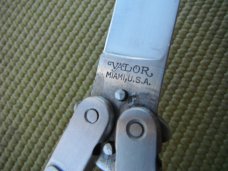 vintage 1980's valor silver dragon stainless drop point balisong butterfly knife made in japan