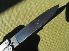 vintage 1980's valor silver dragon stainless drop point balisong butterfly knife made in japan