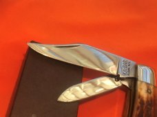 Vintage Ka-Bar (Thick Stag) GunStock Pocket Knife with Nice Stag Handles -NOS Vintage Ka-Bar (Thick Stag) GunStock Pocket Knife with Nice Stag Handles -NOS