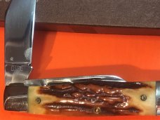 Vintage Ka-Bar (Thick Stag) GunStock Pocket Knife with Nice Stag Handles -NOS Vintage Ka-Bar (Thick Stag) GunStock Pocket Knife with Nice Stag Handles -NOS