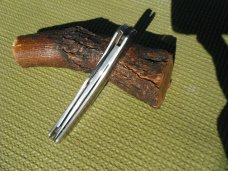 Vintage Kershaw Kai Folding Dual Blade 2050 Lockback Knife Rosewood Inlay. Made in Japan Vintage Kershaw Kai Folding Dual Blade 2050 Lockback Knife Rosewood Inlay. Made in Japan