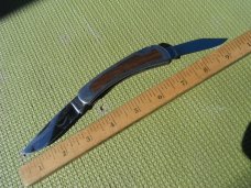 Vintage Kershaw Kai Folding Dual Blade 2050 Lockback Knife Rosewood Inlay. Made in Japan Vintage Kershaw Kai Folding Dual Blade 2050 Lockback Knife Rosewood Inlay. Made in Japan