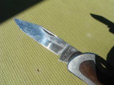 Vintage Kershaw Kai Folding Dual Blade 2050 Lockback Knife Rosewood Inlay. Made in Japan Vintage Kershaw Kai Folding Dual Blade 2050 Lockback Knife Rosewood Inlay. Made in Japan