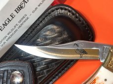Vintage Parker IMAI K-541 Lockback Hunter Knife w Canada Goose Blade Etching -Orig Sheath & Box -NOS Vintage Parker IMAI K-541 Lockback Hunter Knife w Canada Goose Blade Etching -Orig Sheath & Box -NOS