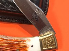 Vintage Parker IMAI K-541 Lockback Hunter Knife w Canada Goose Blade Etching -Orig Sheath & Box -NOS Vintage Parker IMAI K-541 Lockback Hunter Knife w Canada Goose Blade Etching -Orig Sheath & Box -NOS
