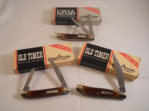 Schrade Old Timer & Uncle Henry Lot USA Mint Schrade Old Timer & Uncle Henry Lot USA Mint