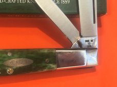 1981 Case xx Razor Barlow Knife w Great Green Bone Handles -MDL# SG6205 R SS -NOS - NM Condition 1981 Case xx Razor Barlow Knife w Great Green Bone Handles -MDL# SG6205 R SS -NOS - NM Condition