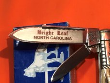 Vint Bulldog Brand HAND MADE, 2 Blade "Bright Leaf North Carolina" Barlow w/ GreatDeer Stag Handles Vint Bulldog Brand HAND MADE, 2 Blade "Bright Leaf North Carolina" Barlow w/ GreatDeer Stag Handles