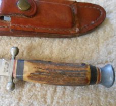 Vintage Stag Cross Guard Puma Fixed Blade Knife Vintage Stag Cross Guard Puma Fixed Blade Knife