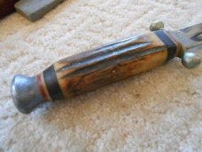 Vintage Stag Cross Guard Puma Fixed Blade Knife Vintage Stag Cross Guard Puma Fixed Blade Knife