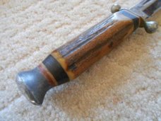 Vintage Stag Cross Guard Puma Fixed Blade Knife Vintage Stag Cross Guard Puma Fixed Blade Knife
