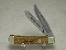 Boker Solingen Germany 1989 Wildlife Series "Spring Gobbler" American Oak Trapper Knife in Box Boker Solingen Germany 1989 Wildlife Series "Spring Gobbler" American Oak Trapper Knife in Box