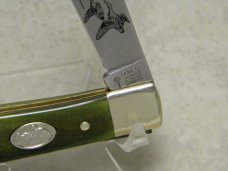 Boker Solingen Germany 1992 Wildlife Series "Mallard Duck" Green Bone 1 Blade Trapper Knife in Box Boker Solingen Germany 1992 Wildlife Series "Mallard Duck" Green Bone 1 Blade Trapper Knife in Box