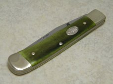 Boker Solingen Germany 1992 Wildlife Series "Mallard Duck" Green Bone 1 Blade Trapper Knife in Box Boker Solingen Germany 1992 Wildlife Series "Mallard Duck" Green Bone 1 Blade Trapper Knife in Box