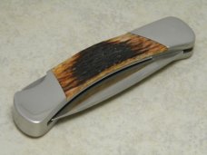 Buck USA Model 500BB Brown Bone Duke Lockback Knife & Pouch in Box c.1990