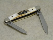 Case XX USA 2000 Genuine Stag 5233 SS Tiny 2 Blade Stockman Knife in Box Case XX USA 2000 Genuine Stag 5233 SS Tiny 2 Blade Stockman Knife in Box