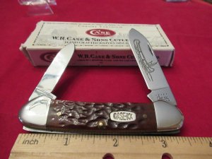 Case XX 2000 Brown Bone Canoe Pattern # 62131 CV