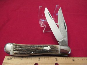 Bulldog Brand 1985 English Steel Dogleg Trapper 