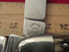 Bulldog Brand 1985 English Steel Dogleg Trapper 