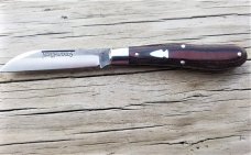 Northwoods Knives Pocket Knives Ocoee Jack Black & Red Linen Micarta GEC Northwoods Knives Pocket Knives Ocoee Jack Black & Red Linen Micarta GEC