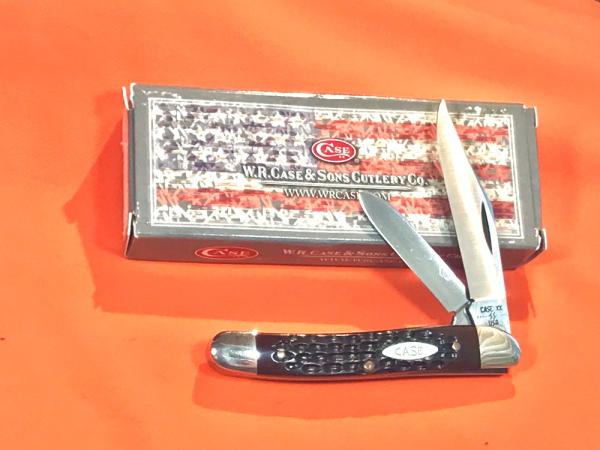 Case xx 1981 2 Blade Peanut Pocket Knife with Derlin Handles & -NOS & M/NM Case xx 1981 2 Blade Peanut Pocket Knife with Derlin Handles & -NOS & M/NM