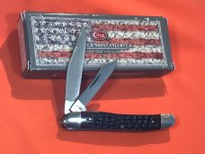 Case xx 1981 2 Blade Peanut Pocket Knife with Derlin Handles & -NOS & M/NM Case xx 1981 2 Blade Peanut Pocket Knife with Derlin Handles & -NOS & M/NM