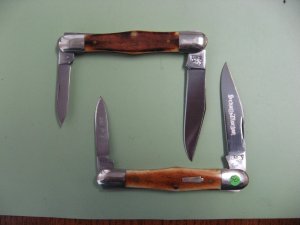 SCHATT & MORGAN BONE HALF WHITTLER LOT OF 2