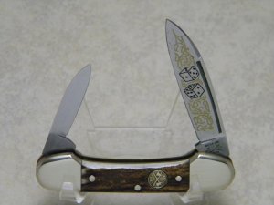 Battle Axe Brand Shouse & Hardin Germany Stag Mini Canoe Knife