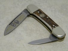 Battle Axe Brand Shouse & Hardin Germany Stag Mini Canoe Knife