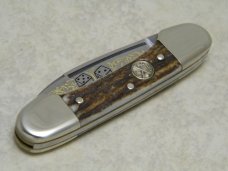 Battle Axe Brand Shouse & Hardin Germany Stag Mini Canoe Knife