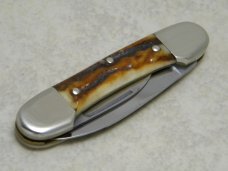 Battle Axe Brand Shouse & Hardin Germany Stag Mini Canoe Knife