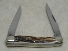 C. Schlieper German Eye Germany Stag Muskrat 1995 NKCA Club Knife