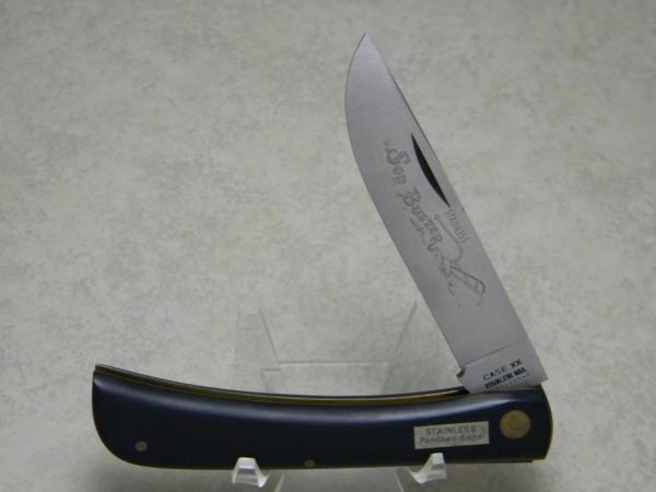 Case XX Stainless USA 10 Dot (1970) Black 2138 SS Sod Buster Knife Case XX Stainless USA 10 Dot (1970) Black 2138 SS Sod Buster Knife