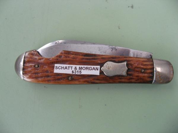 SCHATT & MORGAN PRE 1930 WORM GROOVE BONE EASY OPEN JACK SCHATT & MORGAN PRE 1930 WORM GROOVE BONE EASY OPEN JACK