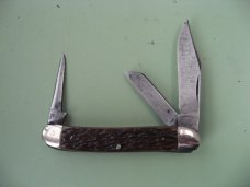 SCHATT & MORGAN PRE 1930 3 BLADE PICKBONE KNIFE SCHATT & MORGAN PRE 1930 3 BLADE PICKBONE KNIFE