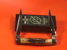 Schatt & Morgan MuskRat Pocket Knife w/ Super Genuine Stag Horn Handles - 1 of 600