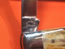 Schatt & Morgan MuskRat Pocket Knife w/ Super Genuine Stag Horn Handles - 1 of 600
