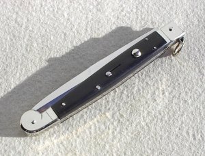 NOS 2013 ITALIAN A.G.A. CAMPOLIN 12" SICILIANO AFRICAN EBONY WOOD 4 MILLIMETER BAYONET BLADE