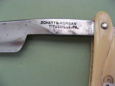 SCHATT & MORGAN PRE 1930 LOT OF 3 STRAIGHT RAZORS SCHATT & MORGAN PRE 1930 LOT OF 3 STRAIGHT RAZORS