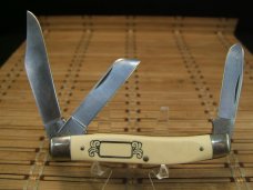 NOS SCHRADE SC-505 SCRIMSHAW USA WILDLIFE SERIES LARGE TRIPLE BLADE STOCKMAN FOLDING POCKET KNIFE NOS SCHRADE SC-505 SCRIMSHAW USA WILDLIFE SERIES LARGE TRIPLE BLADE STOCKMAN FOLDING POCKET KNIFE