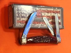 1987 Case xx Whittler Knife w Great Red Pick Bone Handles MDL R63052 SSP +Scrolled Bolsters -NOS 1987 Case xx Whittler Knife w Great Red Pick Bone Handles MDL R63052 SSP +Scrolled Bolsters -NOS