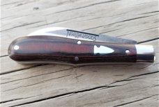Northwoods Knives Pocket Knives Ocoee Jack Black & Red Linen Micarta GEC Northwoods Knives Pocket Knives Ocoee Jack Black & Red Linen Micarta GEC