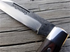 Northwoods Knives Pocket Knives Ocoee Jack Black & Red Linen Micarta GEC Northwoods Knives Pocket Knives Ocoee Jack Black & Red Linen Micarta GEC